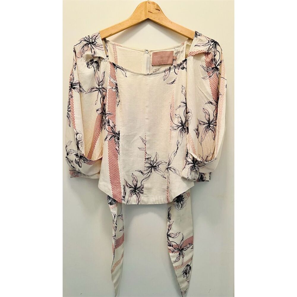 Mare Mare Women's Off-The-Shoulder Floral Blouse Size 6 Multicolor